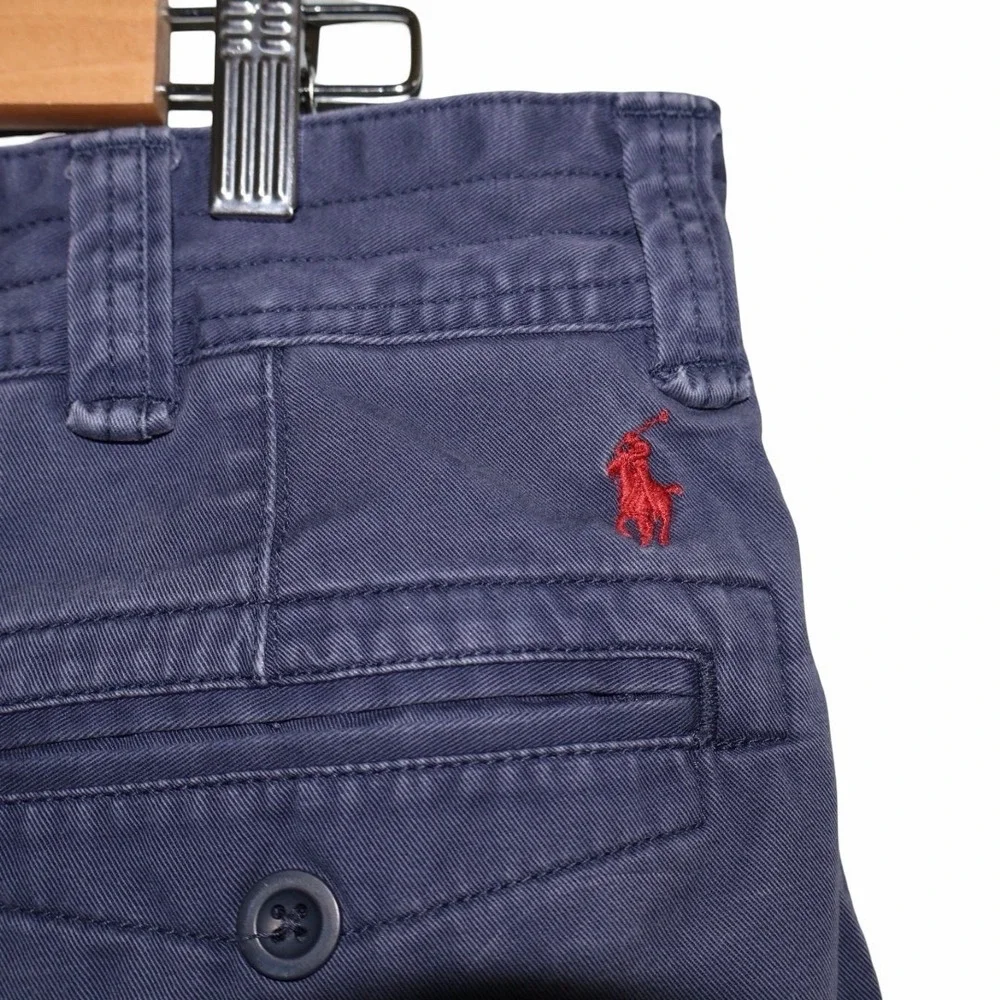Y2K Polo Ralph Lauren men's navy blue cargo shorts‎ Classic chino 34